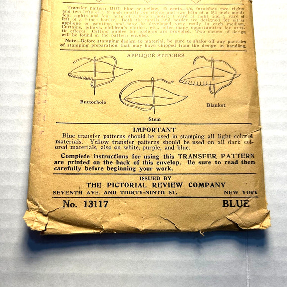 Pictorial Review Embroidery Transfer Pattern #13117 Outline Motifs - Picture 3 of 7